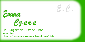 emma czere business card
